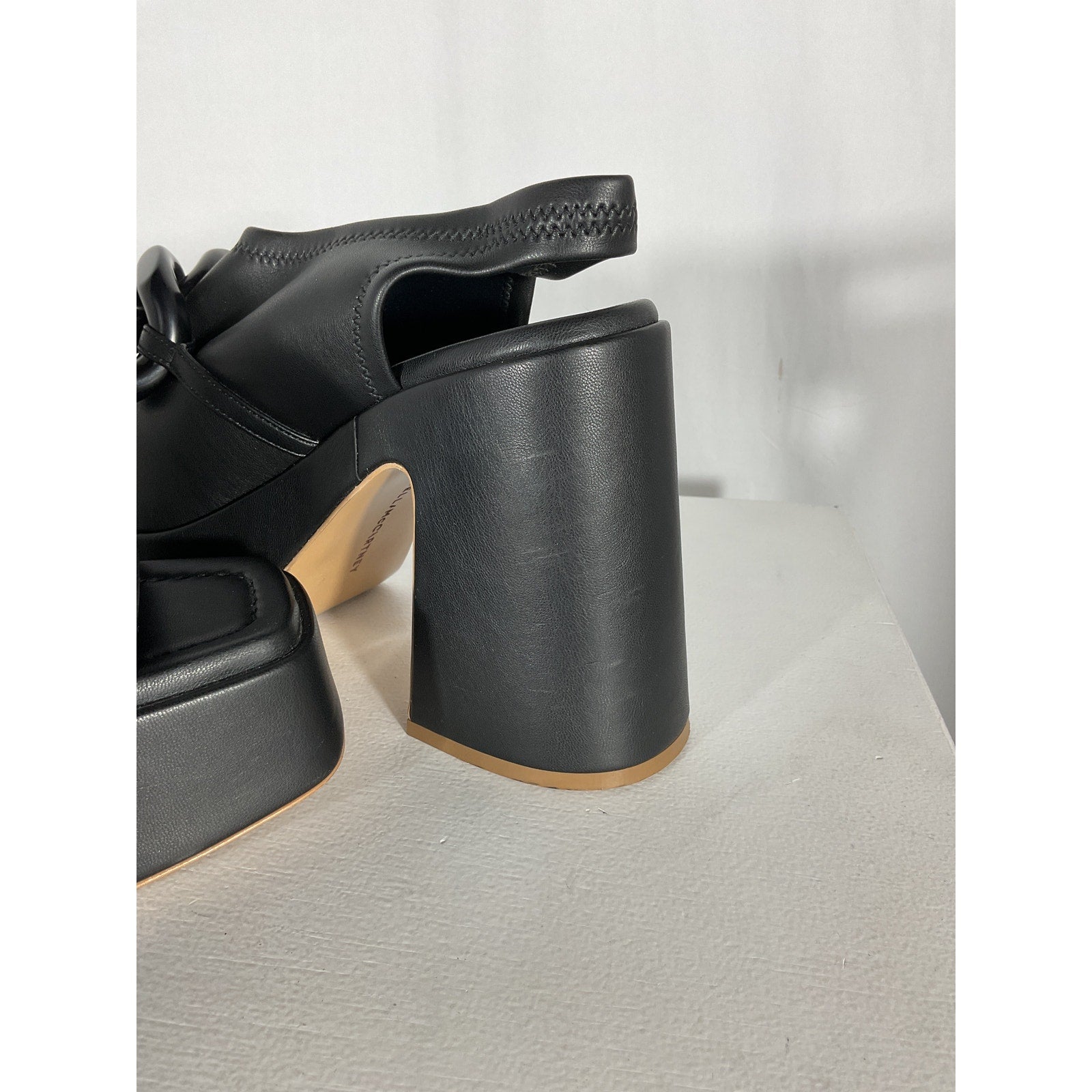 Stella Mccartney 'Skyla' Black Sandal Size 9