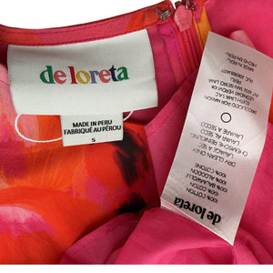 De Loreta Vibrant Multicolor Candelaria Dress Size S