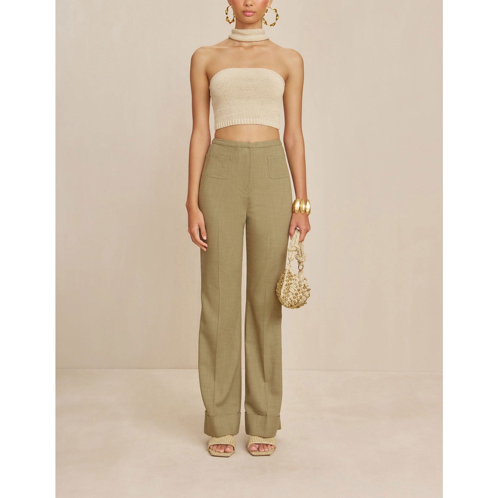 Cult Gaia 'Lindsey' Green Pant Size 6