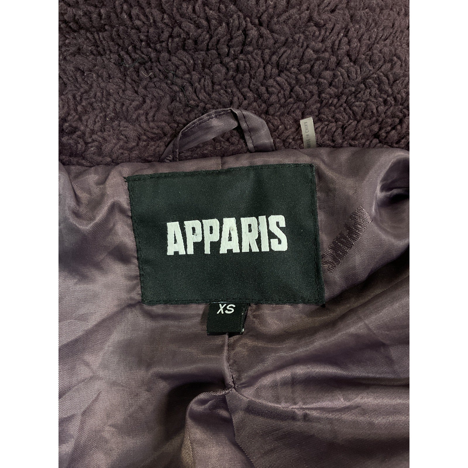 Apparis 'Daryna Tobacco' Purple Jacket Size XS