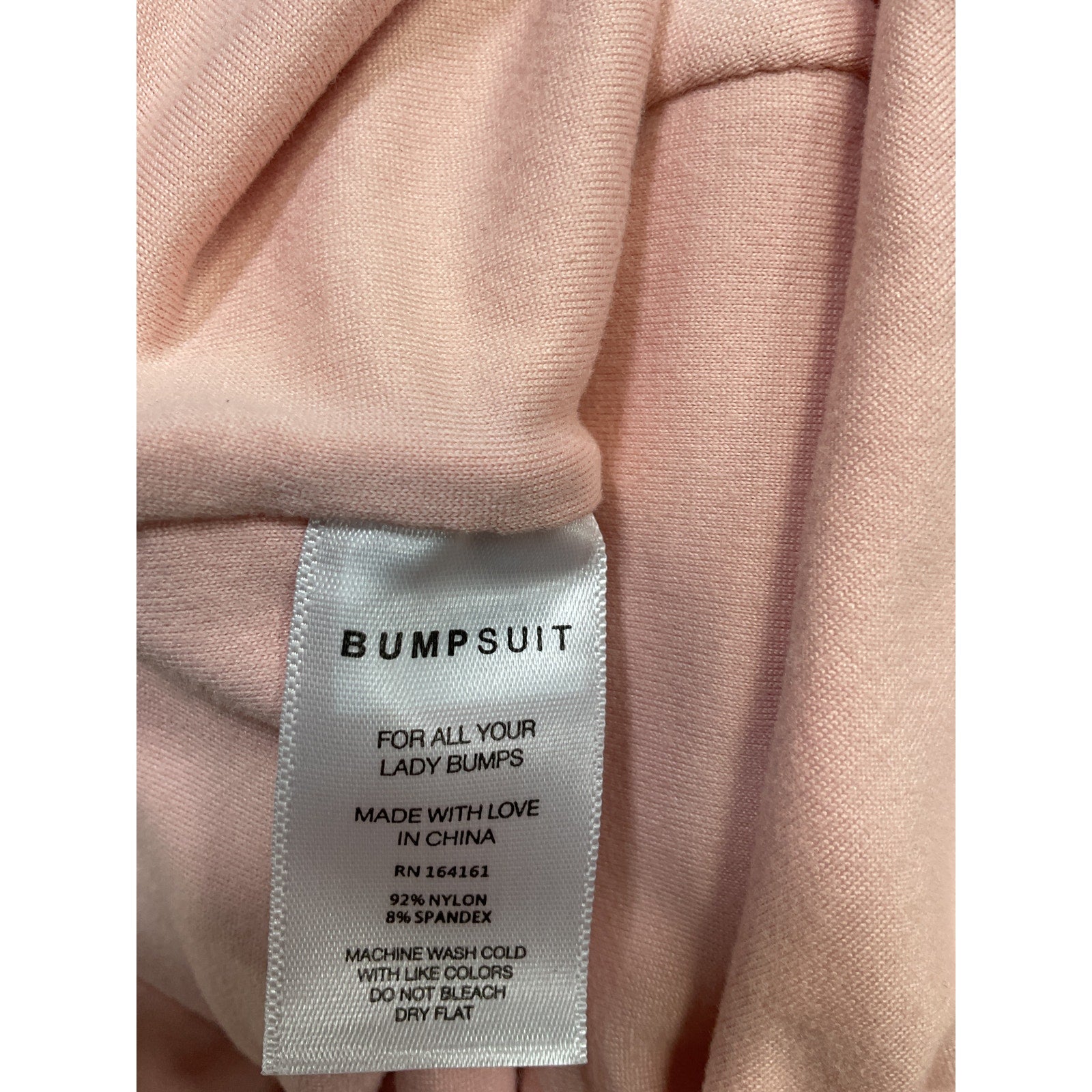 Bumpsuit 'The Serena' Pink Nylon Dress Size XL - NWT