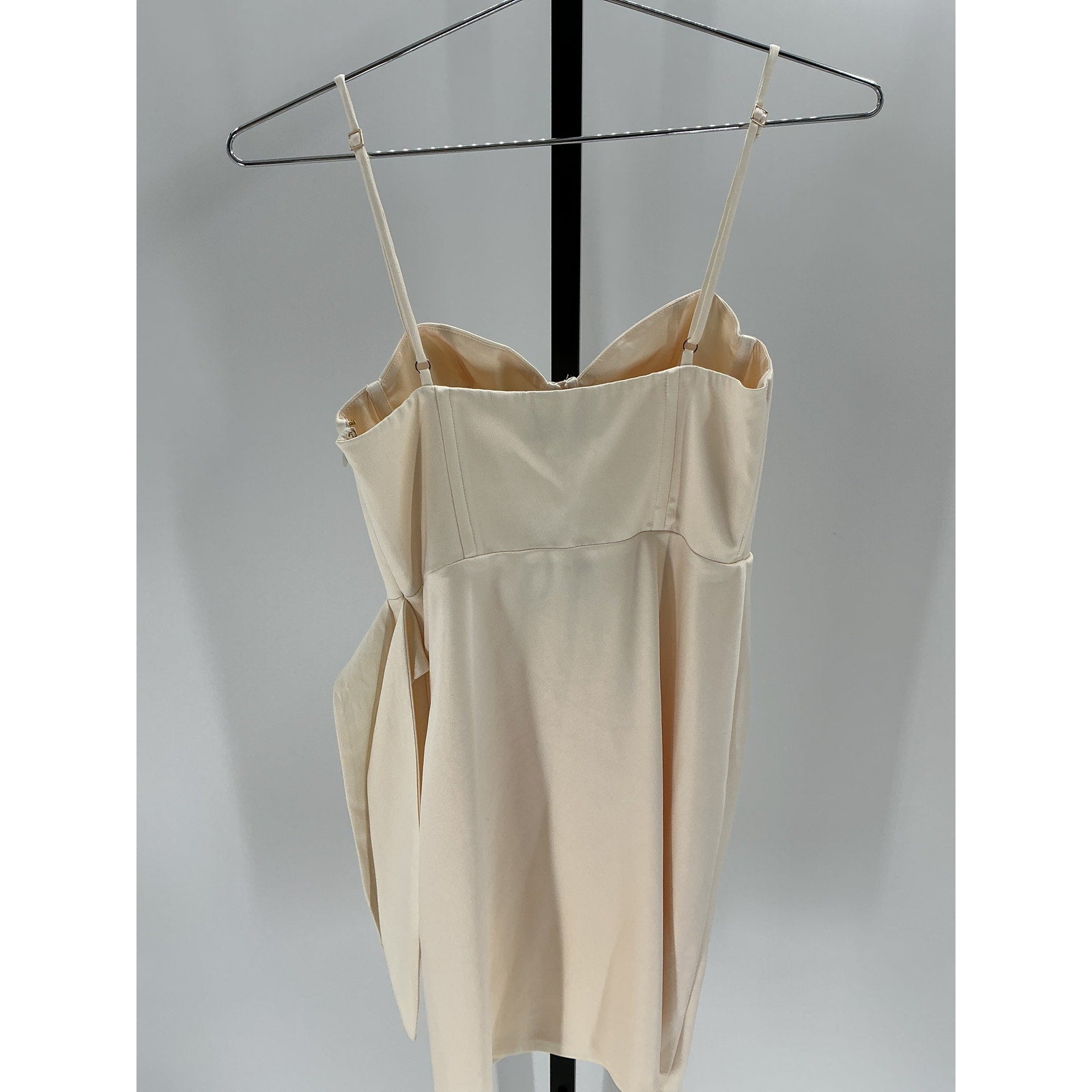 Michael Costello 'Banks' Cream Polyester Mini Dress Size XS