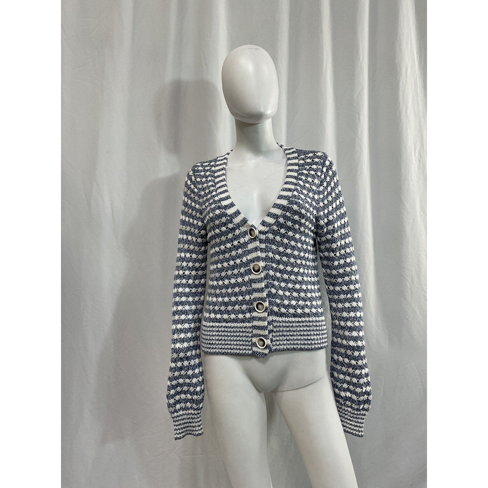 Veronica Beard 'Artura' Blue Cardigan Size M