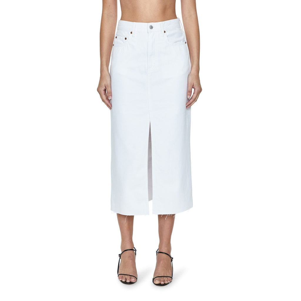 Pistola 'Alice' White Cotton Denim Skirt Size 24