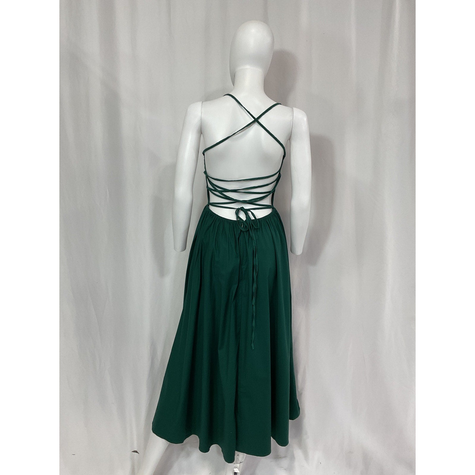 Reformation 'Kaede' Green Dress Size 4