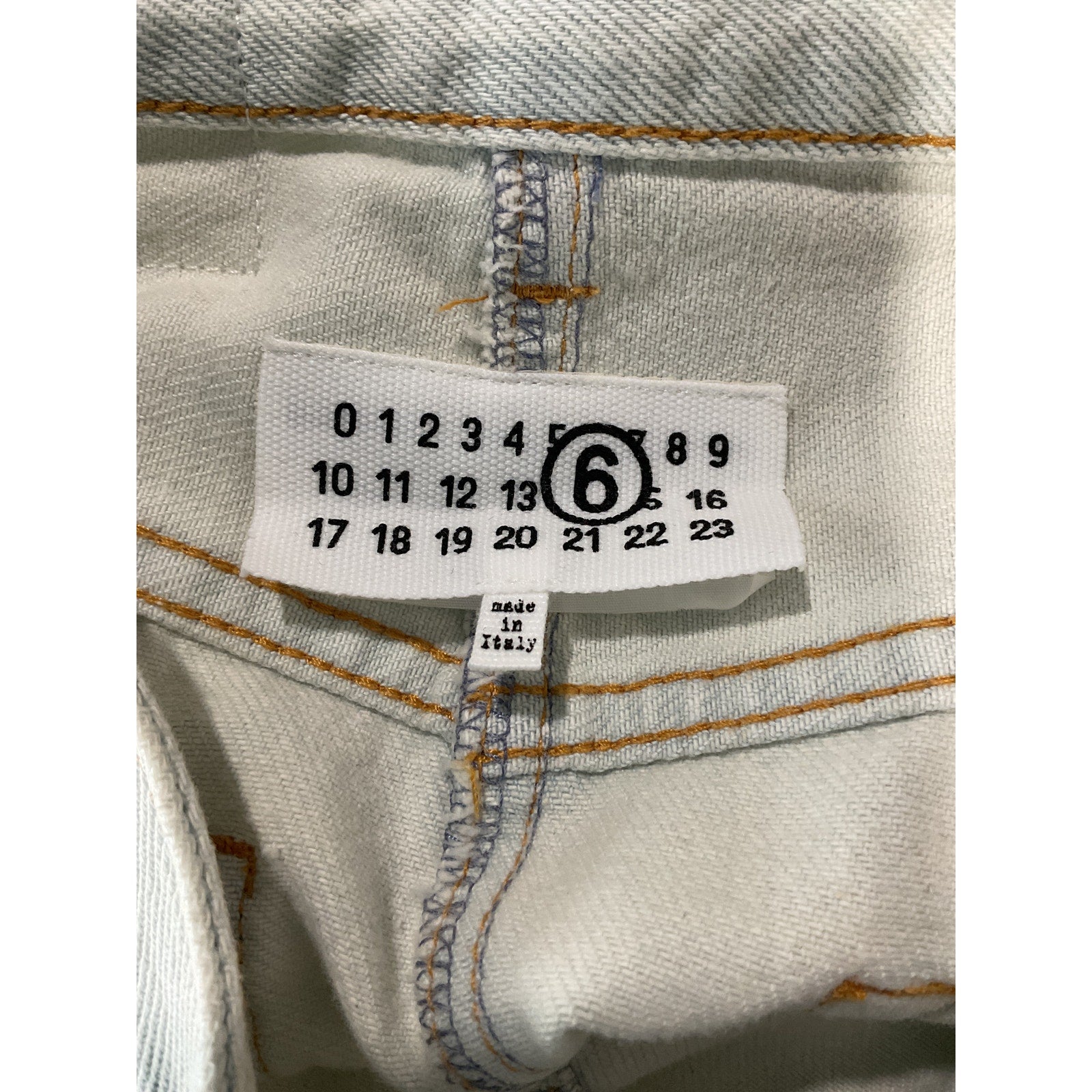 Mm6 Maison Margiela Blue Denim Skirt Size IT 40 / US 4