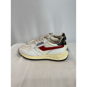 Autry 'Reelwind' Low 80s White Leather-Trimmed Shell Sneakers Size 6 - NWT