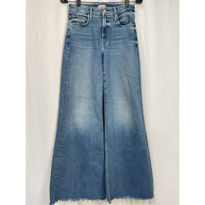 Mother 'The Roller' Blue Cotton Fray Denim Jean Size 25