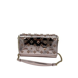 Metallic Pink Christian Louboutin Spiked 'Paloma' Clutch