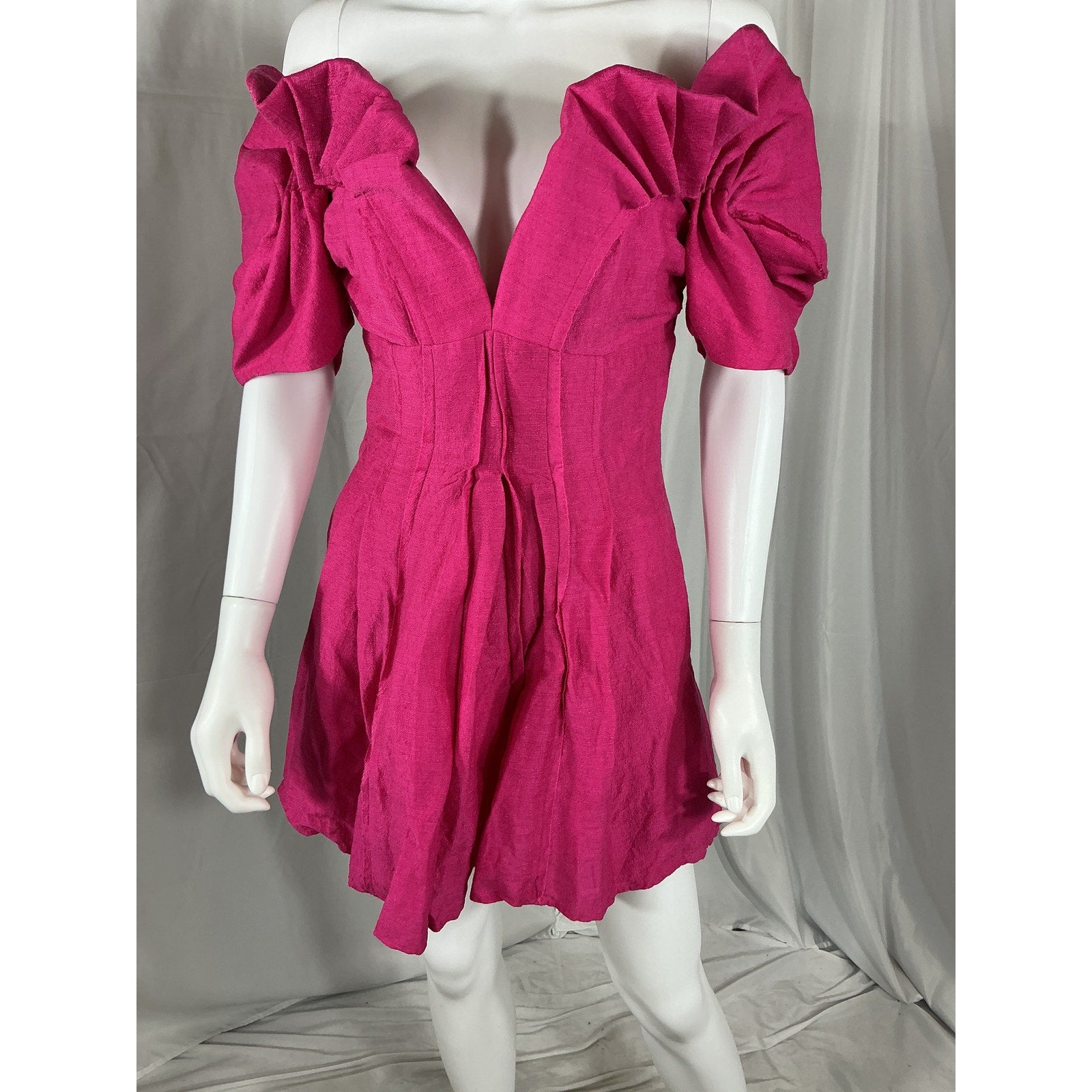 Cult Gaia 'Asal' Pink Linen Dress Size 0