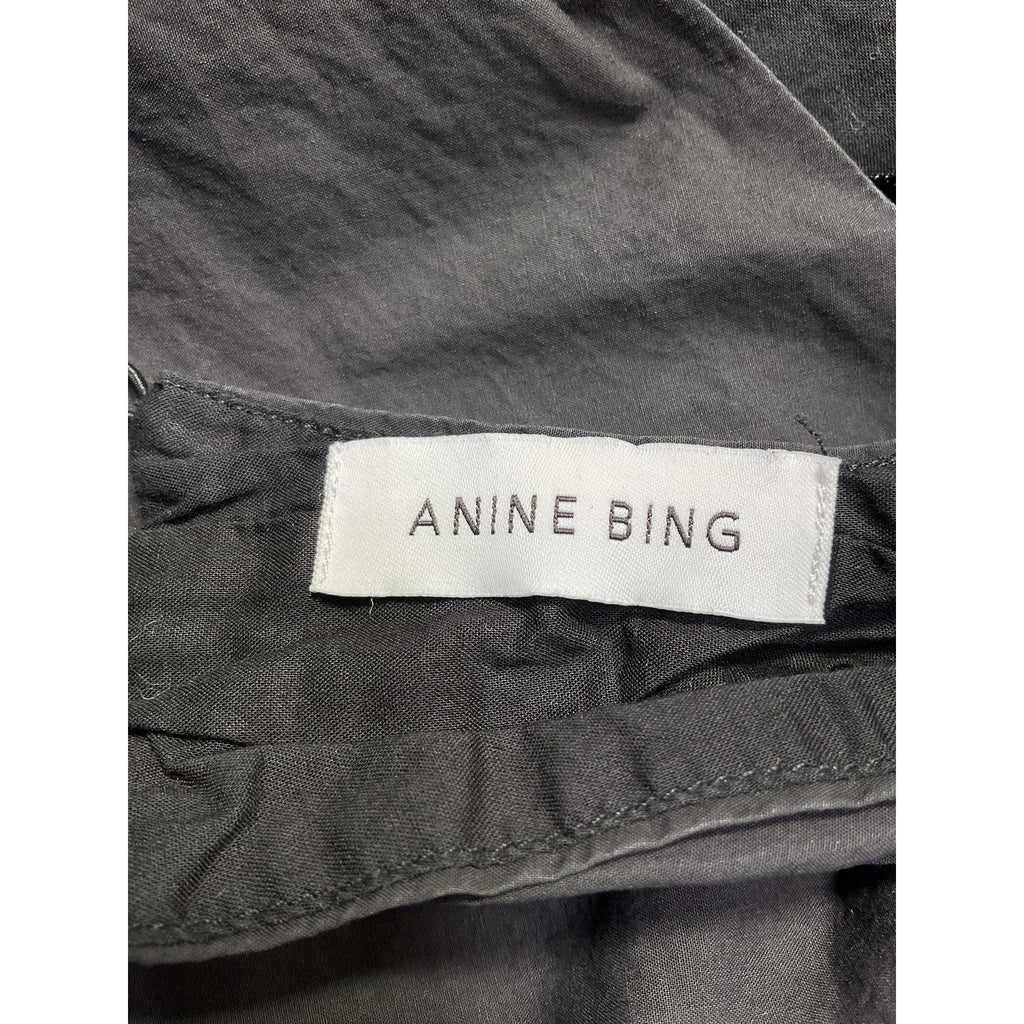 Anine Bing 'Marilyn' Black Cotton Top Size XS