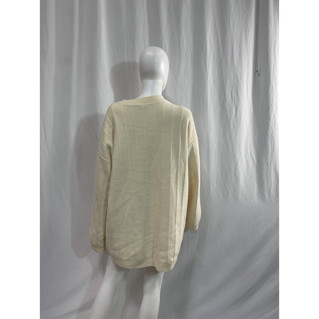 Reformation 'Harriet' White Regenerative Wool Mini Dress Size M