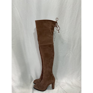 Stuart Weitzman 'Highland' Tan Suede Leather Boot Size 6