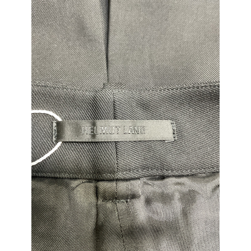 Helmut Lang 'Slash' Black Wool Suit Mini Skirt Size 2