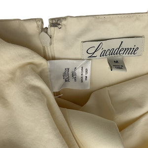 L'Academie Elegant Beige Marianna Renia Maxi Dress Size M