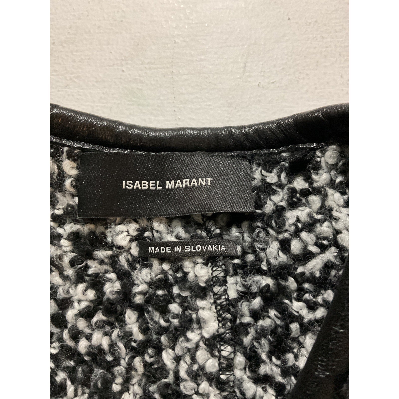 Isabel Marant 'Gradilia' Black Boucl� Jacket Size 44