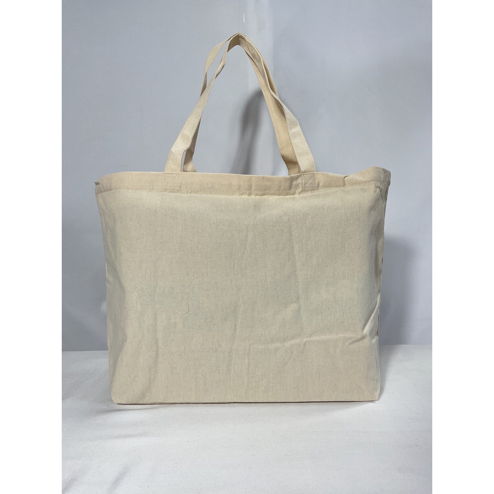 S�zane "Bonjour L'Amour" White Cotton Tote Bag