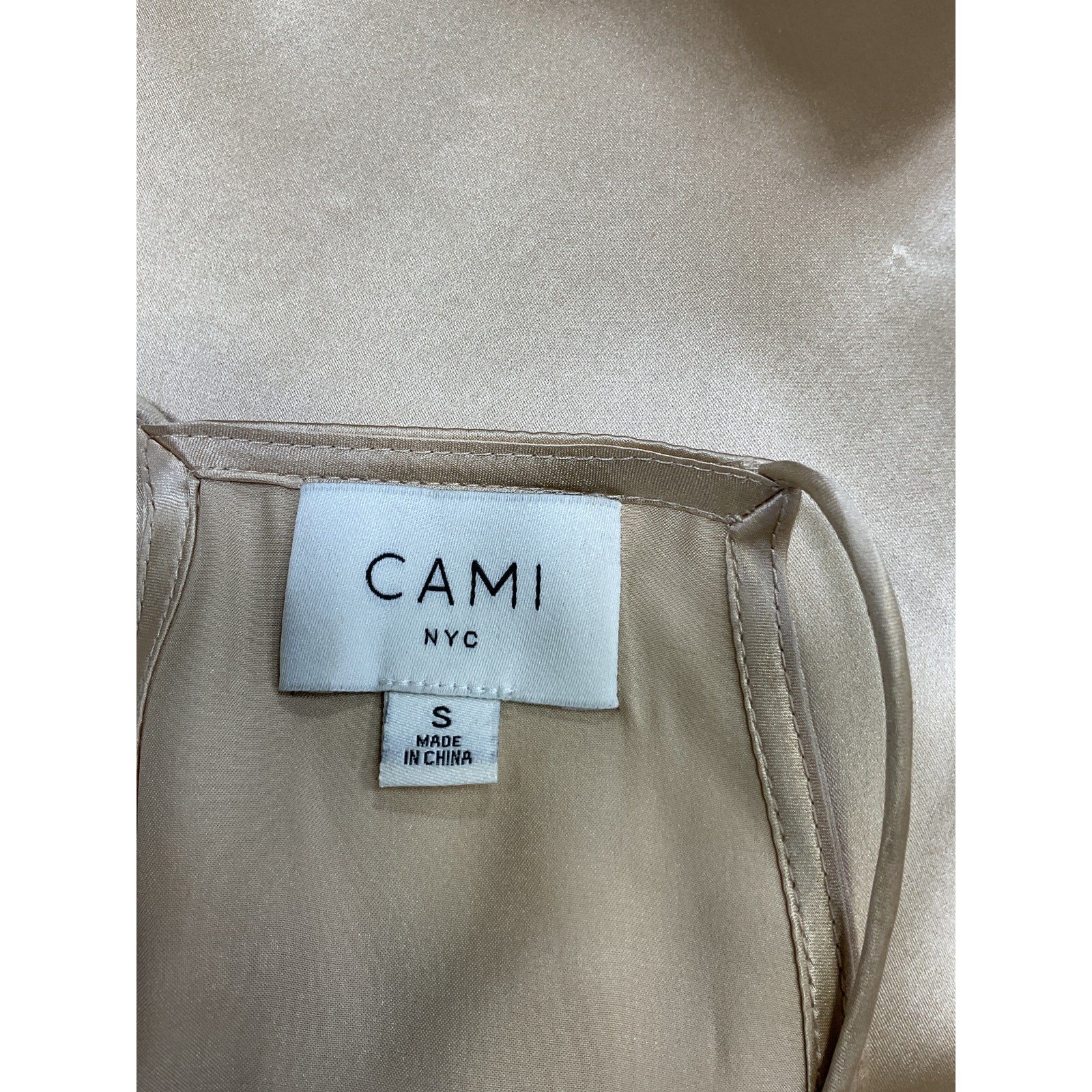 Cami Nyc 'Racer' Tan Charmeuse Cami Top Size S