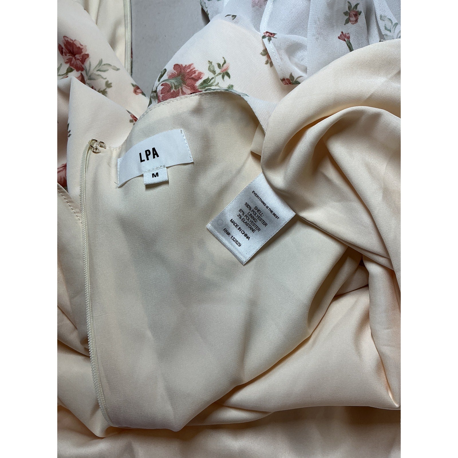 Lpa 'Liv' White Polyester Mini Dress Size M