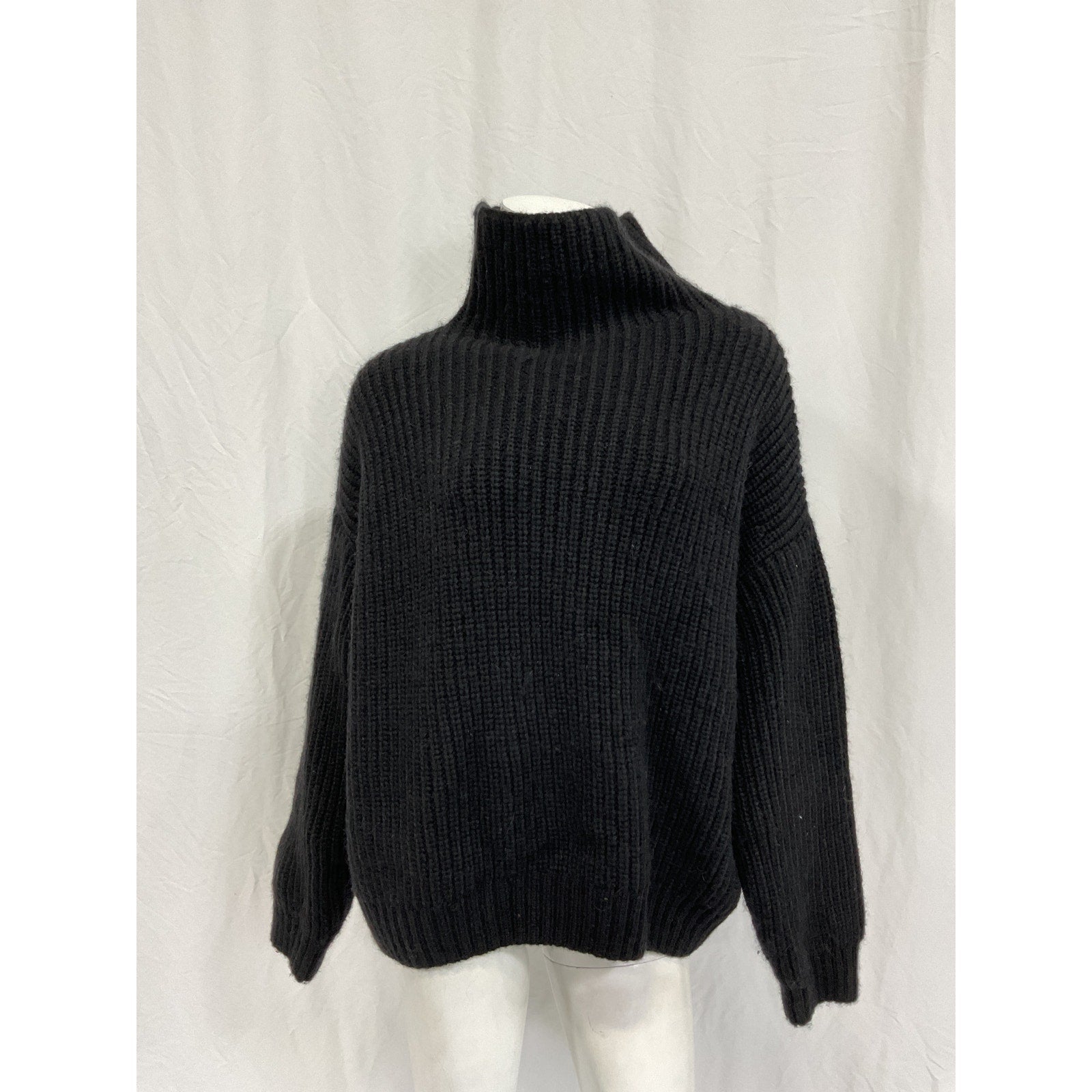 Anine Bing 'Sydney' Black Alpaca Sweater Size S
