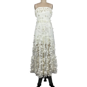 Neiman Marcus Floral Off-White Audrey Pim Dress Size X-Small NWT