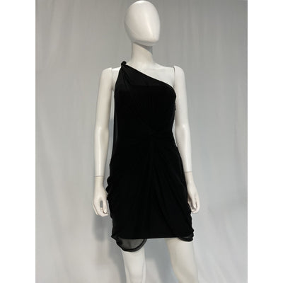 Cinq à Sept 'Etty' Black Gathered Mesh Mini Dress Size 2 - NWT