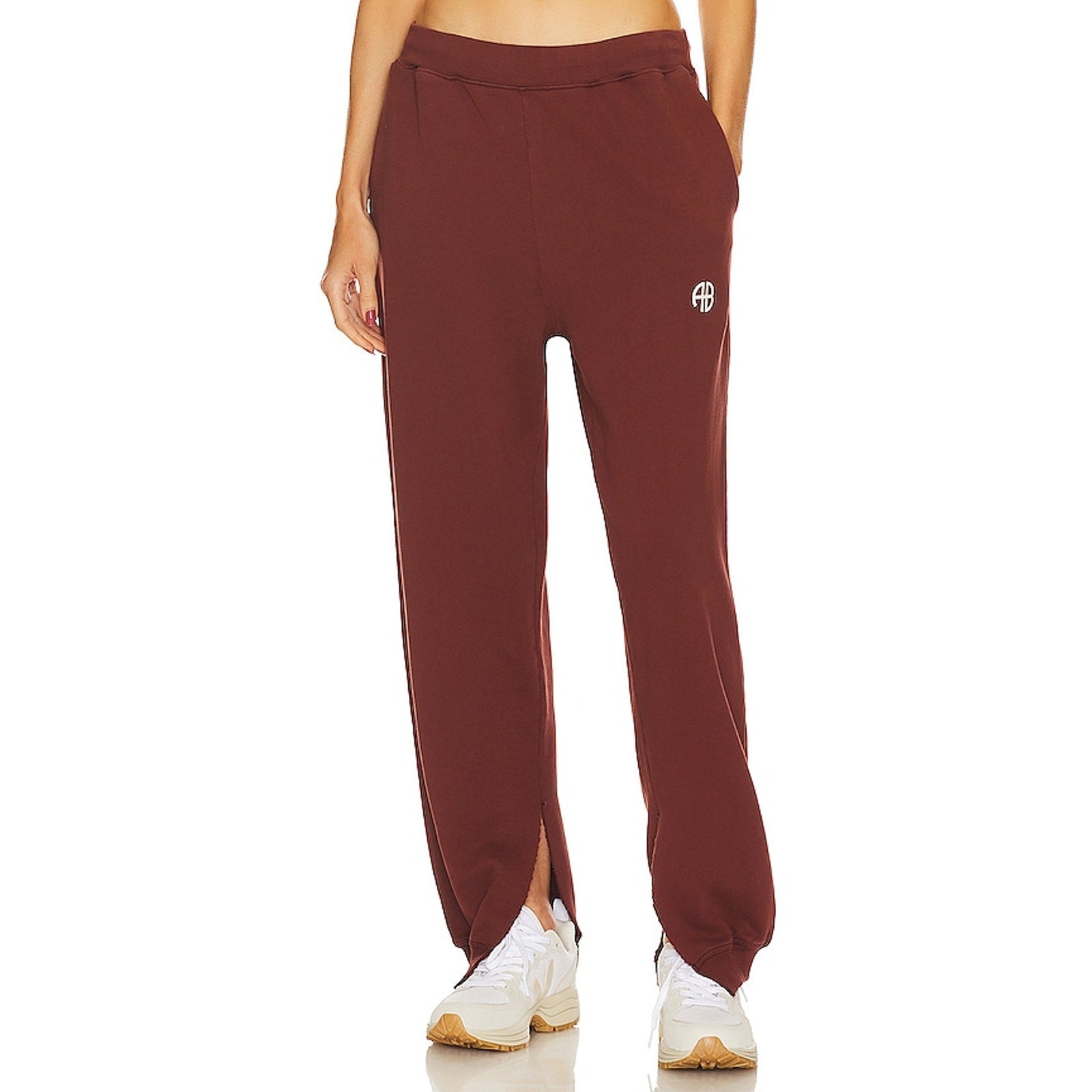 Anine Bing 'Tyler' Red Fleece Logo Jogger Size M