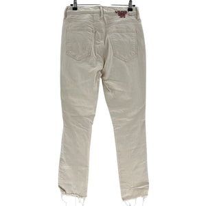 Mother Classic Beige Dazzler Ankle Fray Denim Jeans Size 28