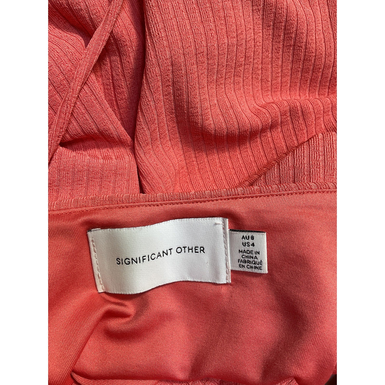 Significant Other 'Hallie' Pink Polyester Dress Size 4