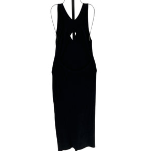 Michael Costello Sleek Black Variegated Rib Dress Size M