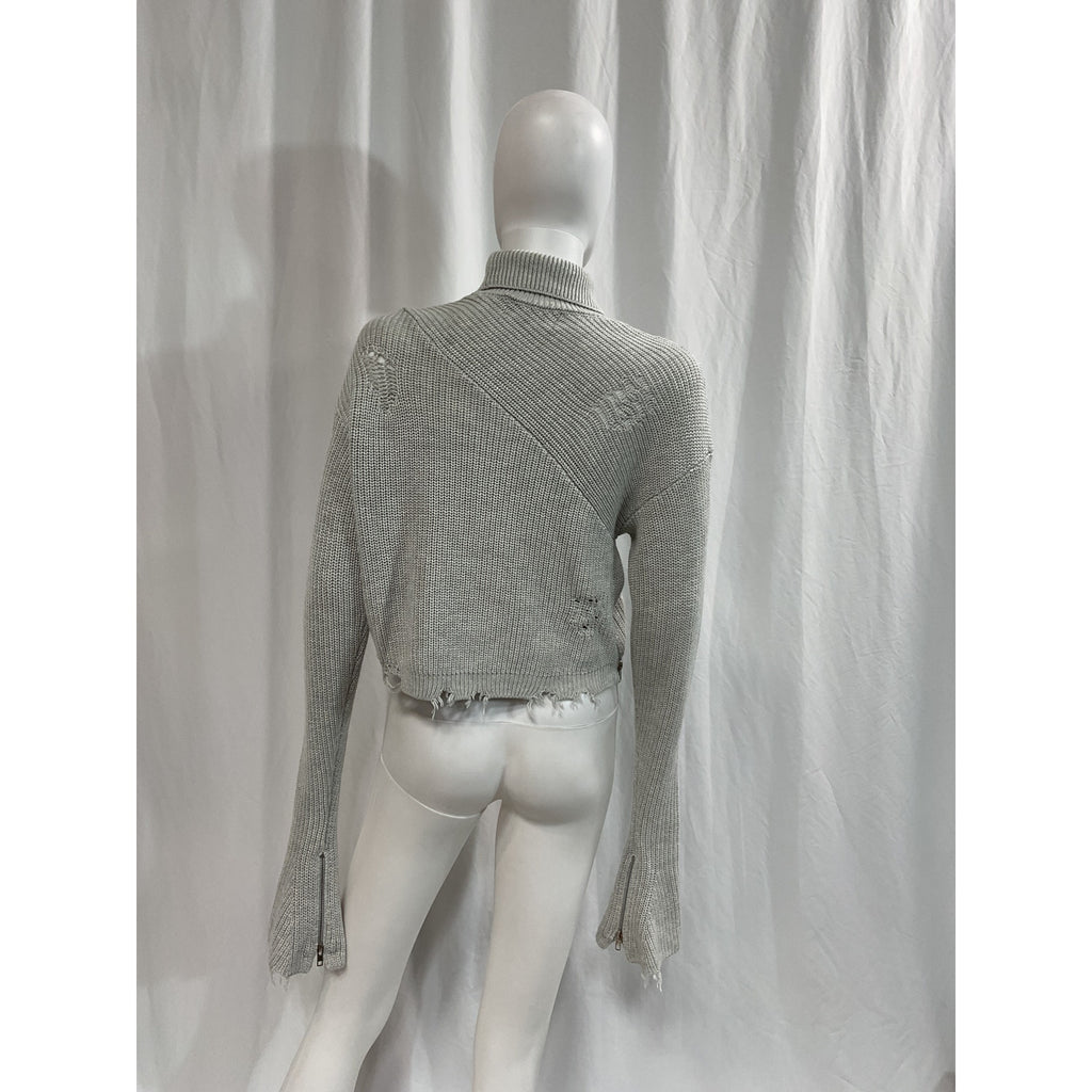 Ser.O.Ya 'Fae' Silver Turtleneck Top Size S