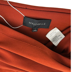 Majorelle Ruched Orange Destiny Skirt Size S