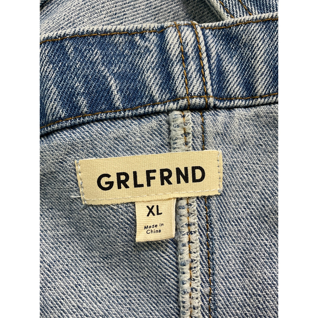 Grlfrnd 'Tianna Halter' Blue Bustier Size XL
