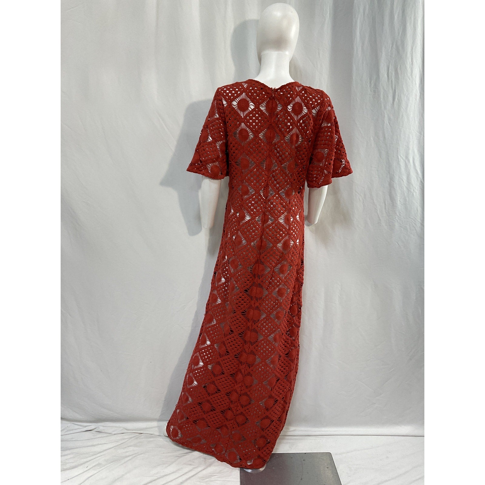 House Of Harlow 1960 x Revolve 'Oceane' Brown Cotton Maxi Dress Size M