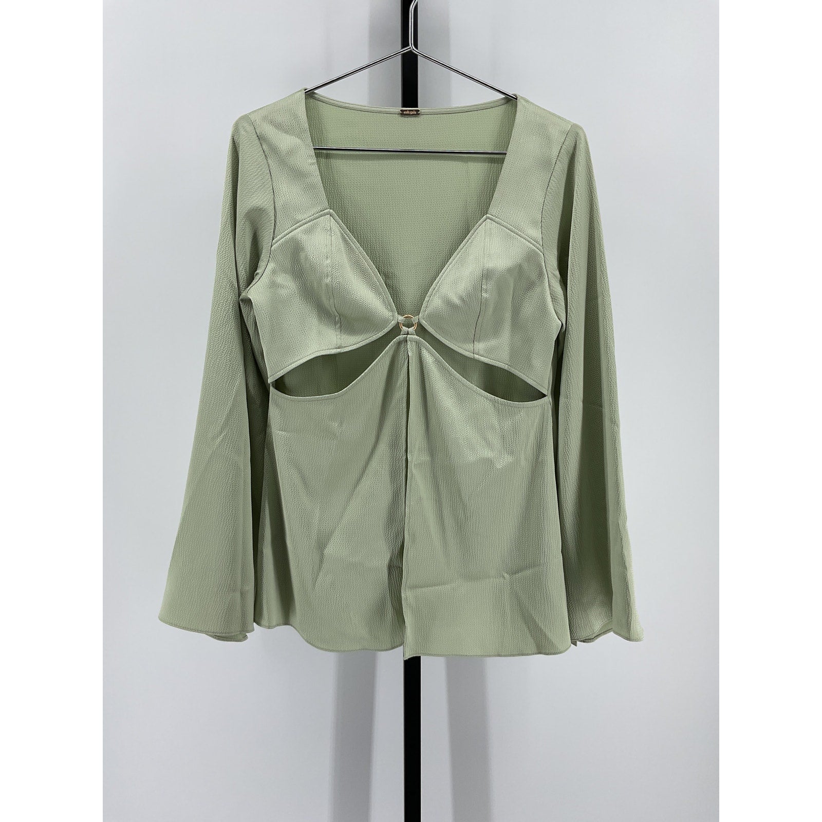 Cult Gaia 'Alina' Green Polyester Top Size L