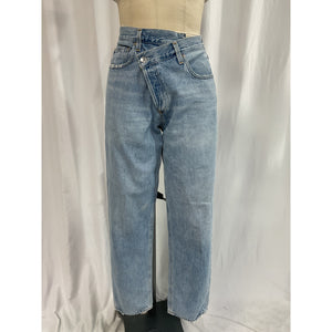 Agolde 'Criss' Blue Cross Upsized Denim Jean Size 27