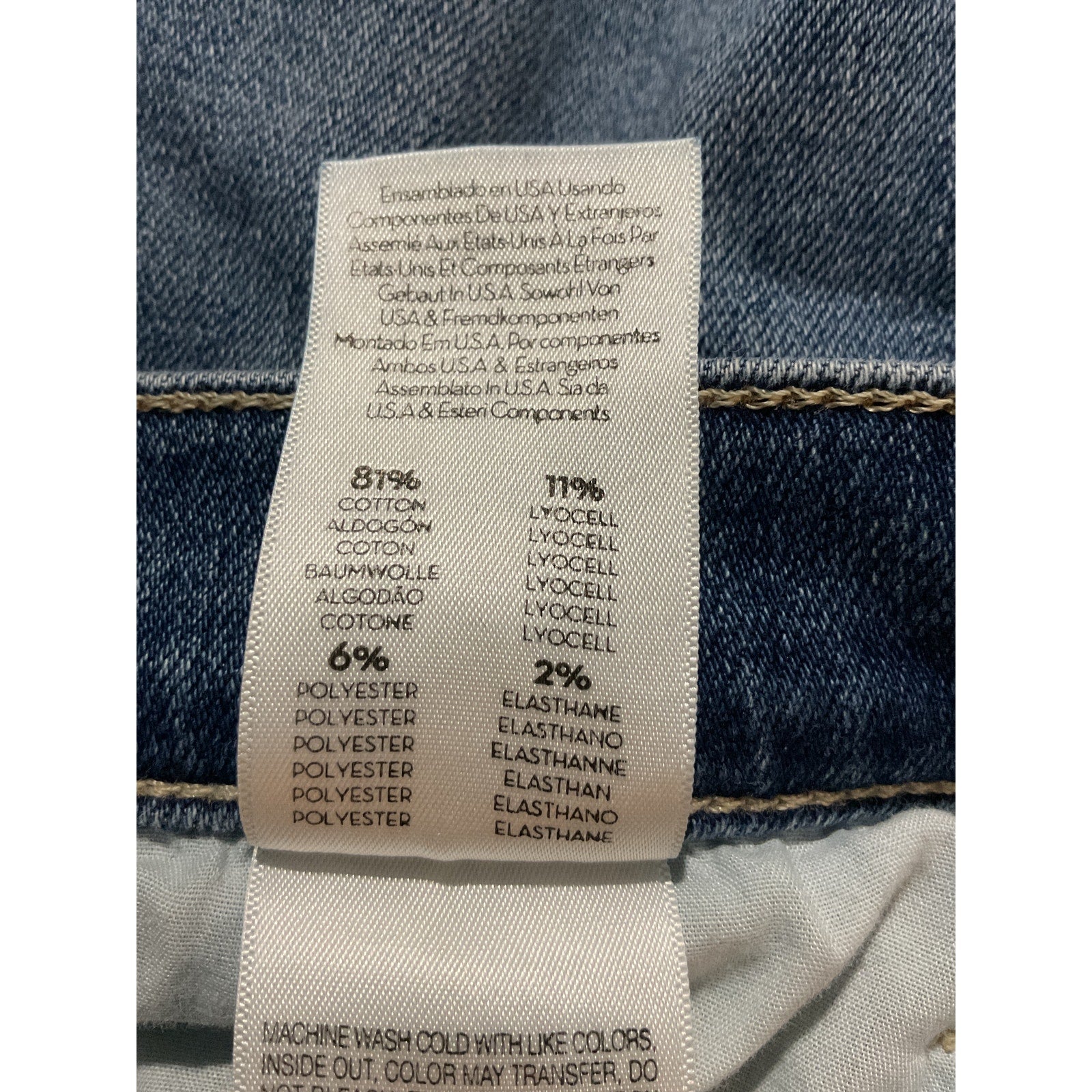 Mother 'The Hustler' Blue Cotton Ankle Jeans Size 32