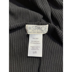 L*Space 'Naomi' Black Lyocell Strappy Midi-Dress Size L