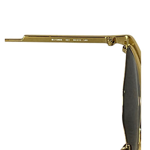 Bottega Veneta Polished Gold D-Frame Sunglasses