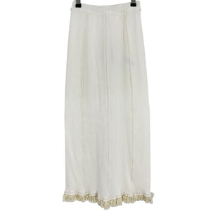 Acne Studios Ribbed Cream Midi Skirt Size XS