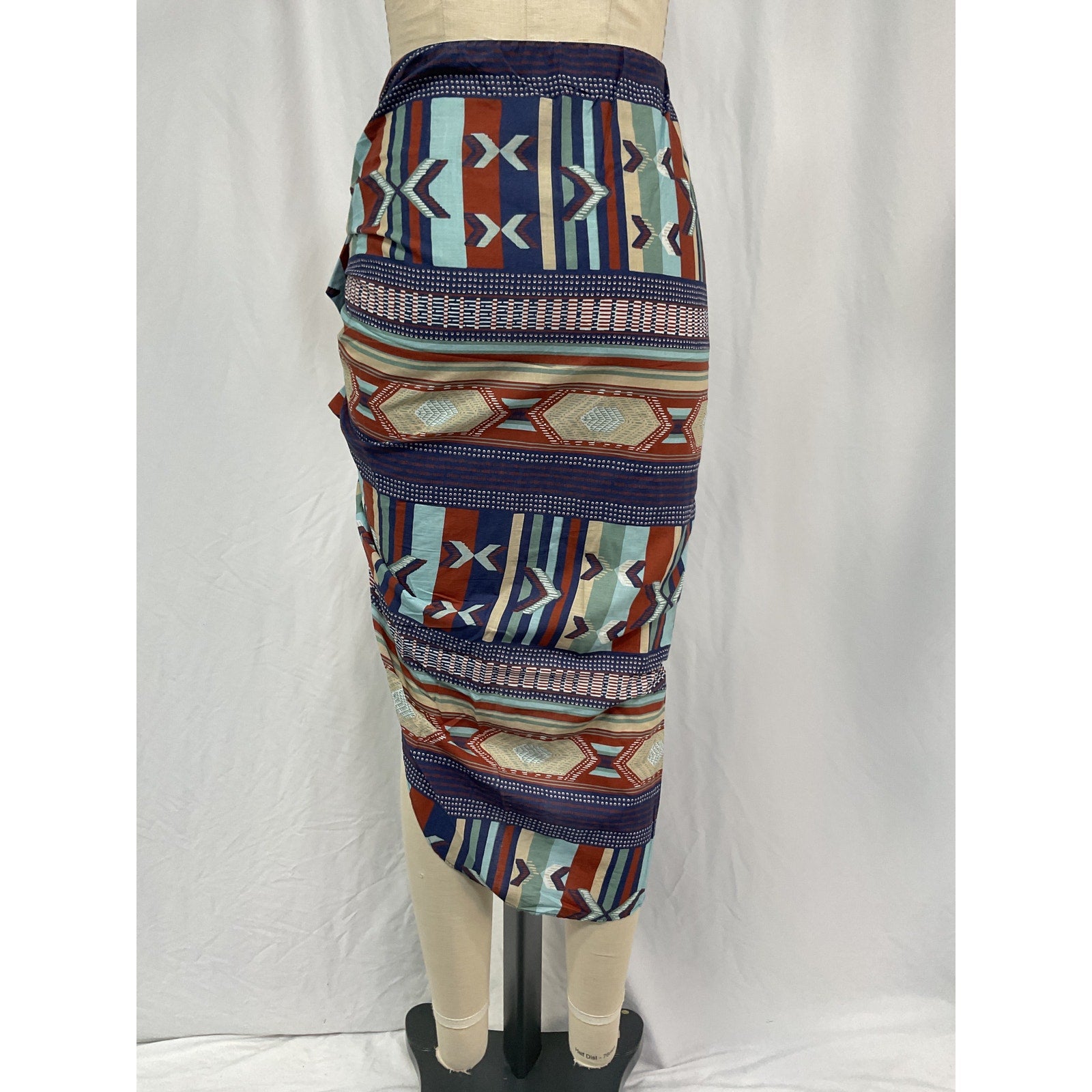 Veronica Beard 'Hazel' Blue Cotton Chevron Skirt Size XS