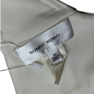 Ronny Kobo Tailored Beige Mina Vest Size XS