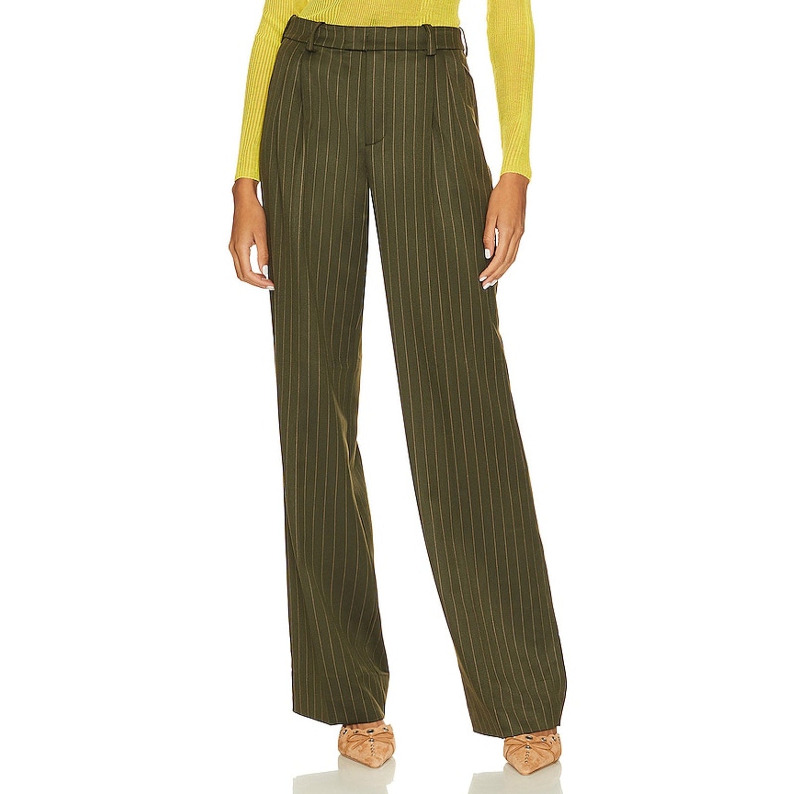 Favorite Daughter 'Agnes' Green Pant Size 6 - NWT