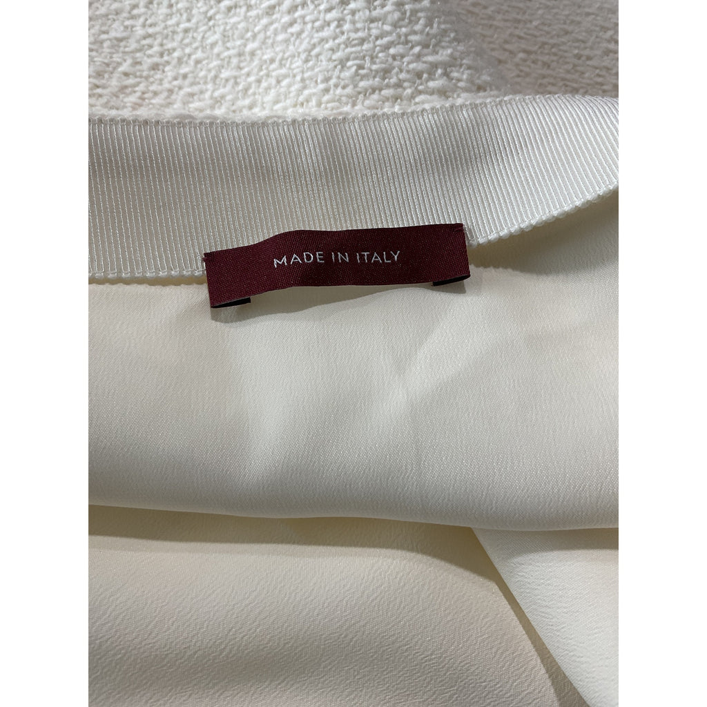 Gucci Wool-Blend Bouclé-Tweed Mini Skirt Off-White Size 4