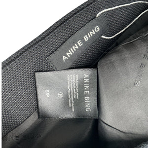 Anine Bing Tailored Black Natalia Mini Skirt Size S