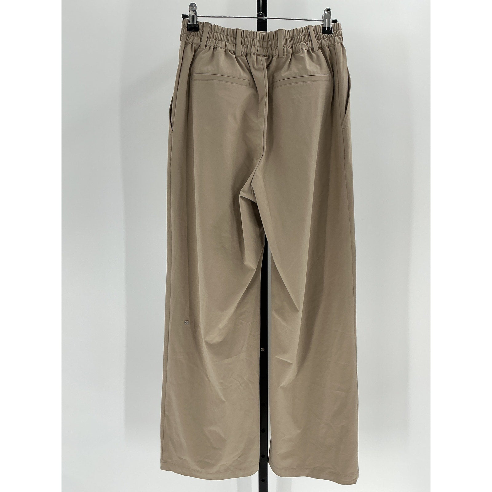Alo Yoga High-Waist Beige Polyester Pursuit Trouser (Regular) Size XS