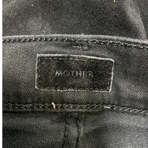 Mother Classic Black Insider Crop Denim Jeans Size 26
