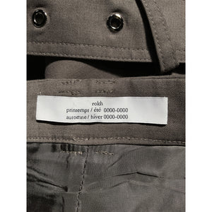 Rokh 'Asymmetric' Gray Belted Skirt Size 6