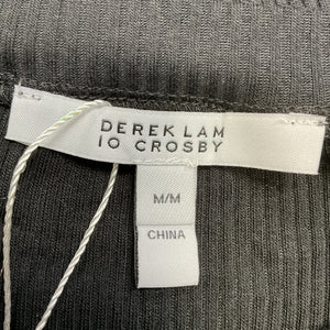 Derek Lam Mixed Media Black Arnaldo Tee Size M