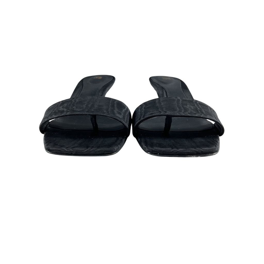 Toteme 'Moire' Black Mules Size 8